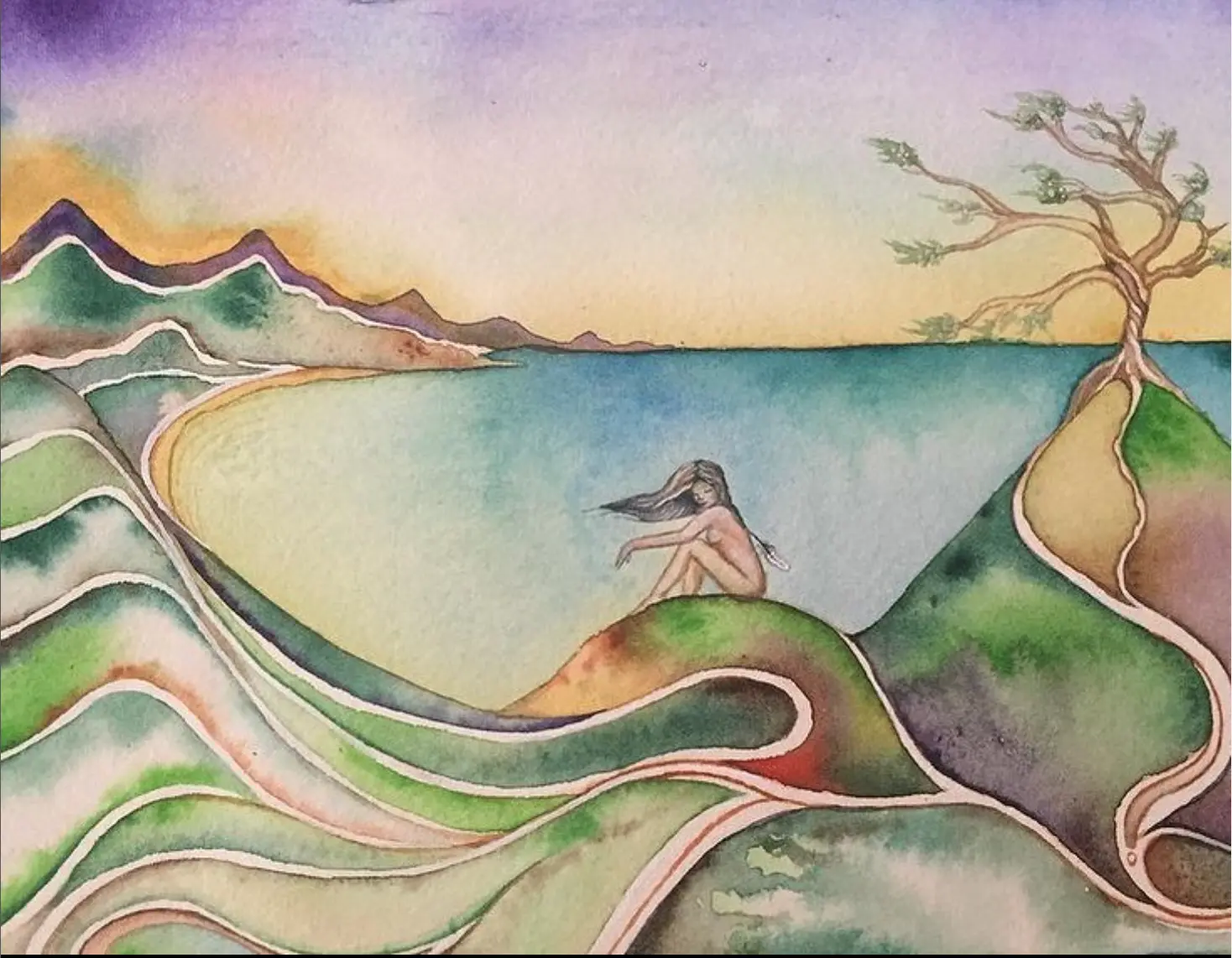 Girl on a Hill